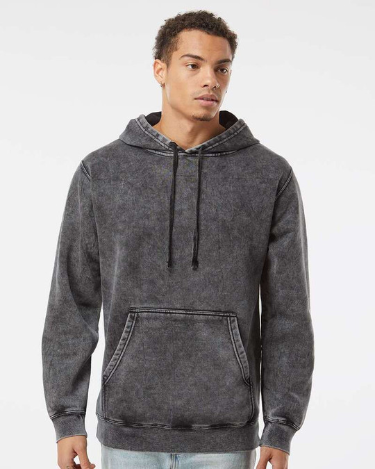 Independent Trading Co. PRM4500MW - Sudadera con Capucha de Peso Medio Lavado Mineral