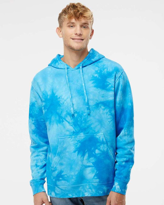 Independent Trading Co. PRM4500TD - Sudadera con Capucha de Peso Medio Teñida en Tie-Dye