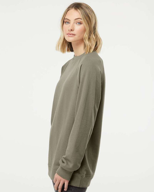 Independent Trading Co. SS1000C - Sudadera Icon Unisex Ligera Loopback Terry Cuello Redondo
