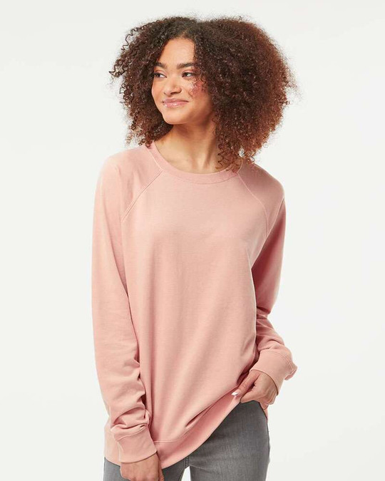 Independent Trading Co. SS1000C - Icône Sweatshirt Unisexe Léger Loopback Terry à Col Rond