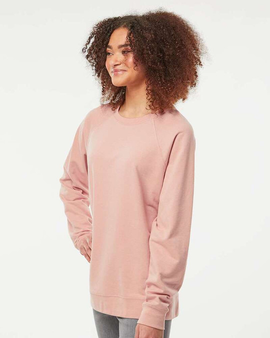 Independent Trading Co. SS1000C - Icône Sweatshirt Unisexe Léger Loopback Terry à Col Rond