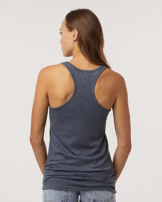 M&O 3590 - Débardeur Mélangé Dos Nageur pour Femme
