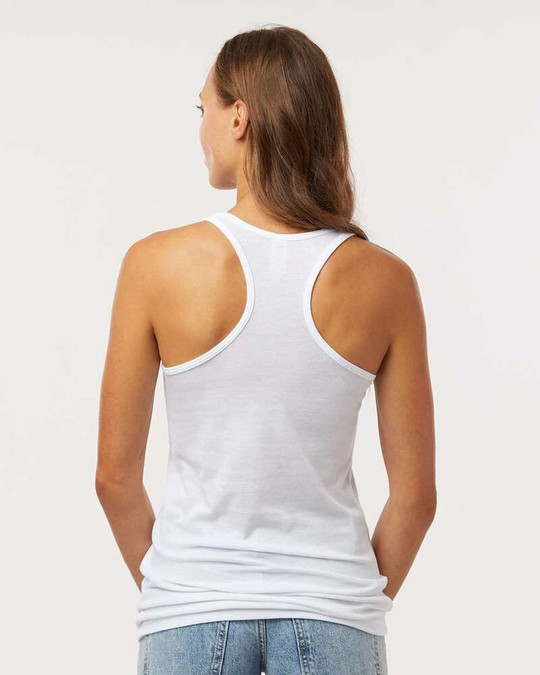 M&O 3590 - Débardeur Mélangé Dos Nageur pour Femme