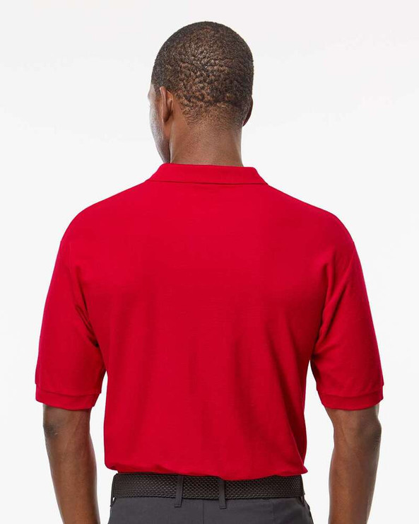 M & O Knits 7002 S/S COMBED RING SPUN PIQUÉ POLO