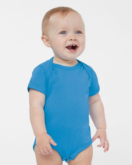 Rabbit Skins 4424 - Fine Jersey Infant Lap Shoulder Creeper