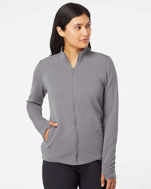 Adidas A416 - Women's Textured Full-Zip Jacket