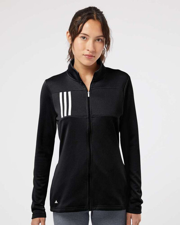 Adidas A483 - Women's 3-Stripes Double Knit Full-Zip
