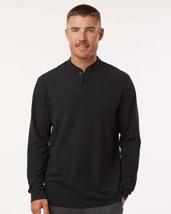 Adidas A597 - Henley Long Sleeve Tee