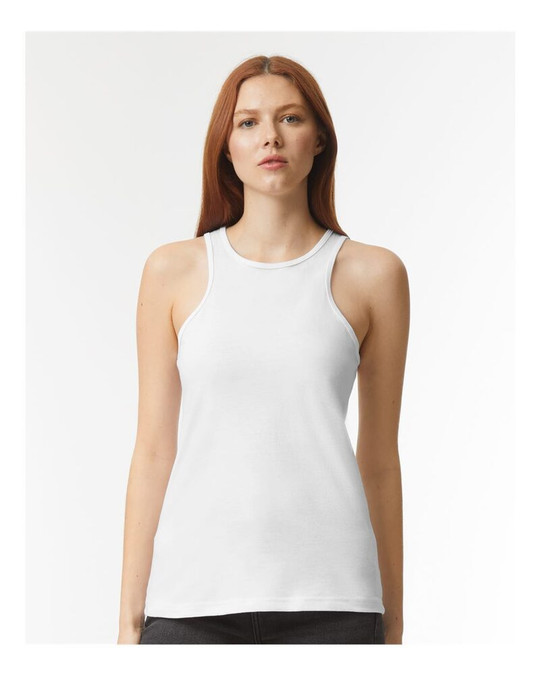 American Apparel 101CVC - Camiseta sin mangas CVC para mujer