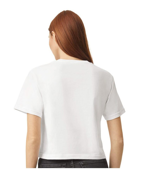American Apparel 102 - Camiseta Cuadrada de Jersey Fino para Mujer
