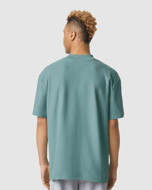 American Apparel 1PQ - Pique Mockneck Tee
