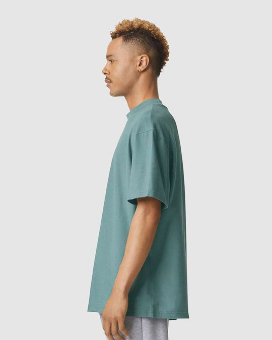 American Apparel 1PQ - Camiseta Mockneck de Piqué