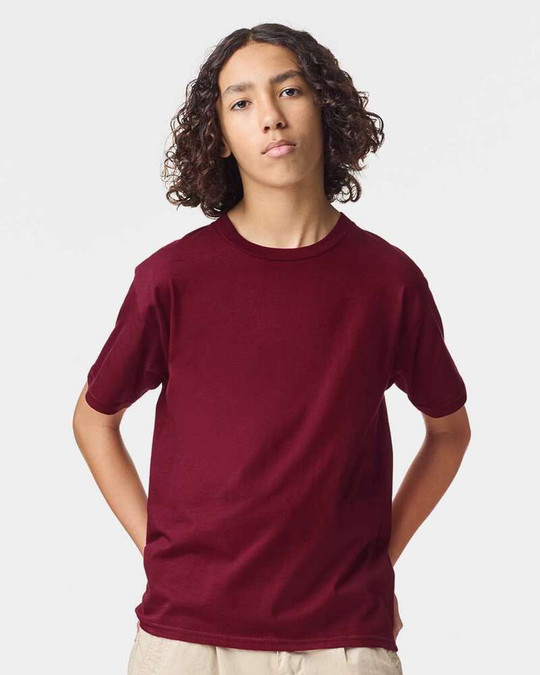 American Apparel 2001Y - Camiseta Juvenil de Punto Fino
