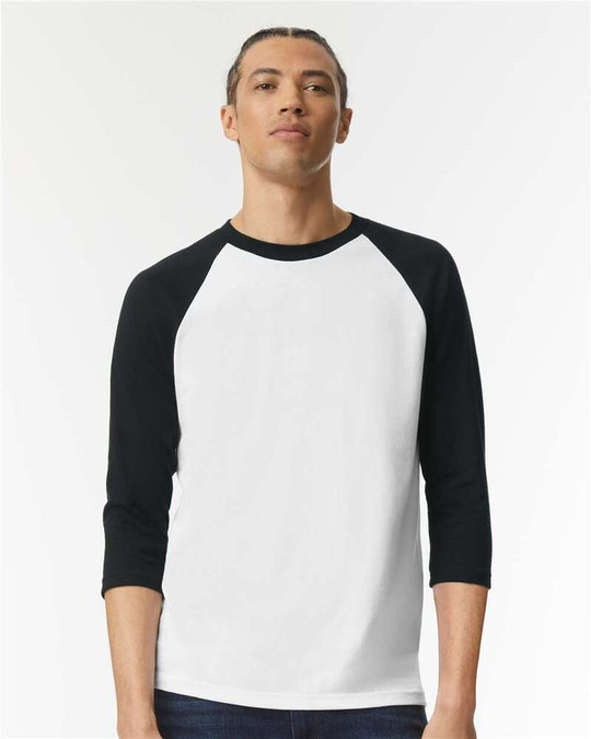 American Apparel 2003CVC - CVC Three-Quarter Sleeve Tee