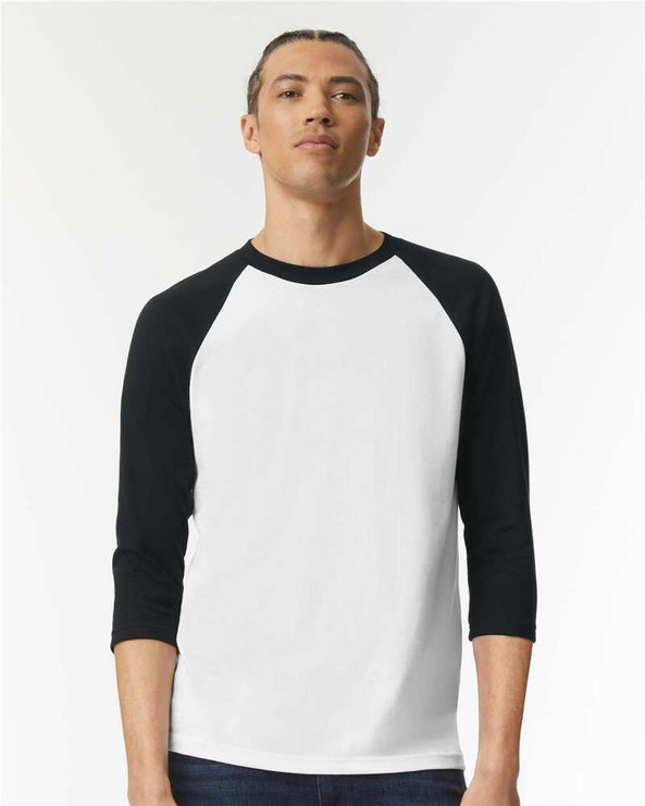 American Apparel 2003CVC - CVC Three-Quarter Sleeve Tee