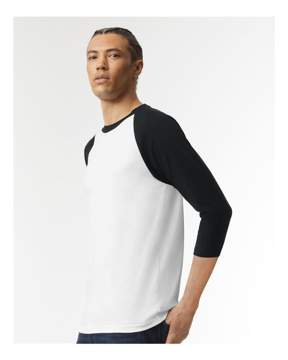 American Apparel 2003CVC - CVC Three-Quarter Sleeve Tee