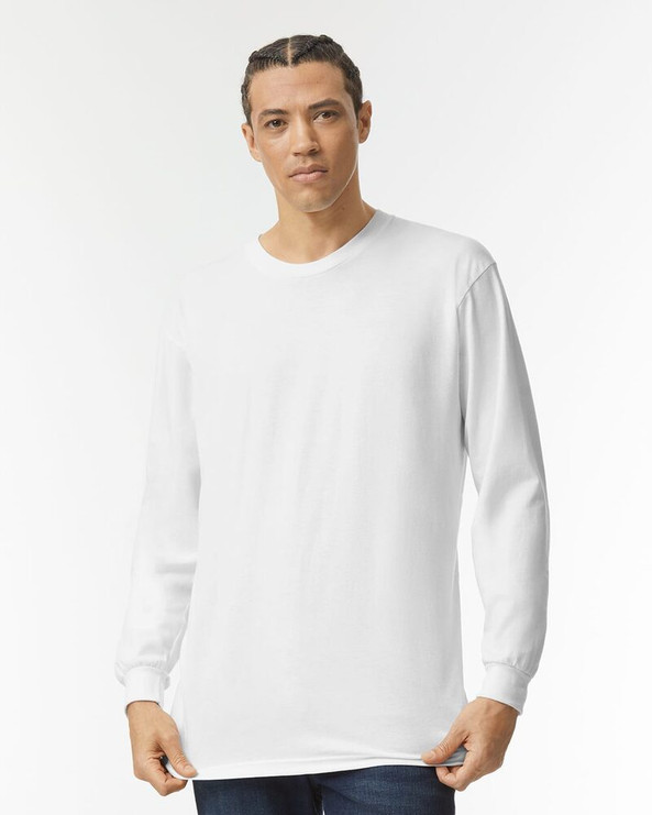 American Apparel 2007 - FINE JERSEY CREWNECK LONG SLEEVE T-SHIRT