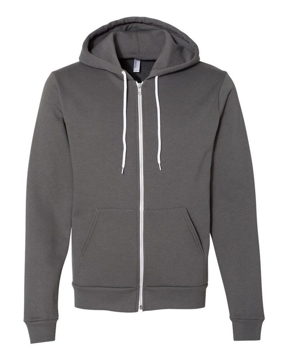 American Apparel F497US - USA-Made Flex Fleece Full-Zip Hoodie