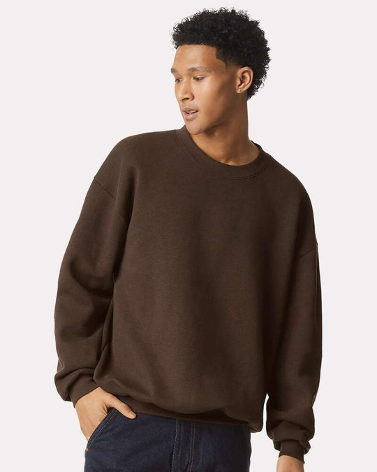 American Apparel RF496 - Sudadera ReFlex Fleece de cuello redondo