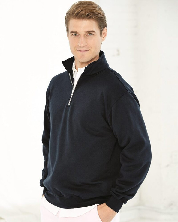 Bayside 920 - USA-Made Quarter-Zip Pullover Sweatshirt