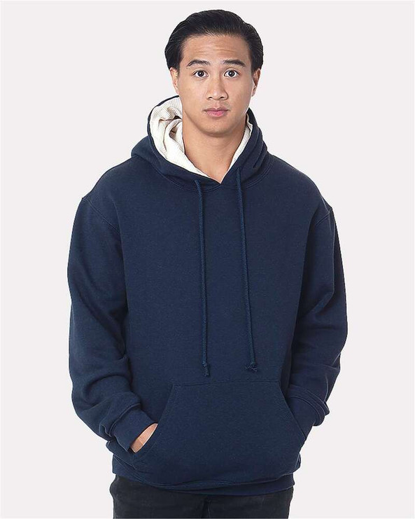 Bayside 930 - USA-Made Super Heavy Thermal Lined Hooded Sweatshirt
