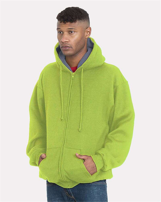 Bayside 940 - USA-Made Super Heavy Thermal Lined Full-Zip Hooded Sweatshirt