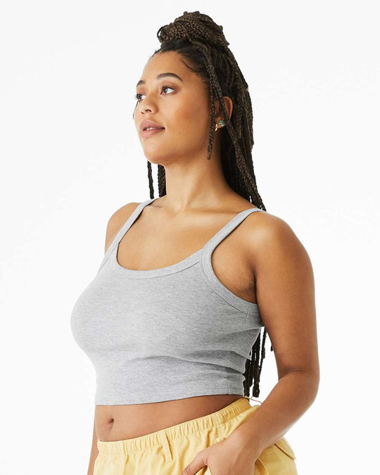 Bella+Canvas 1012 - Tank de Tirantes Finos de Micro Canalé para Mujer