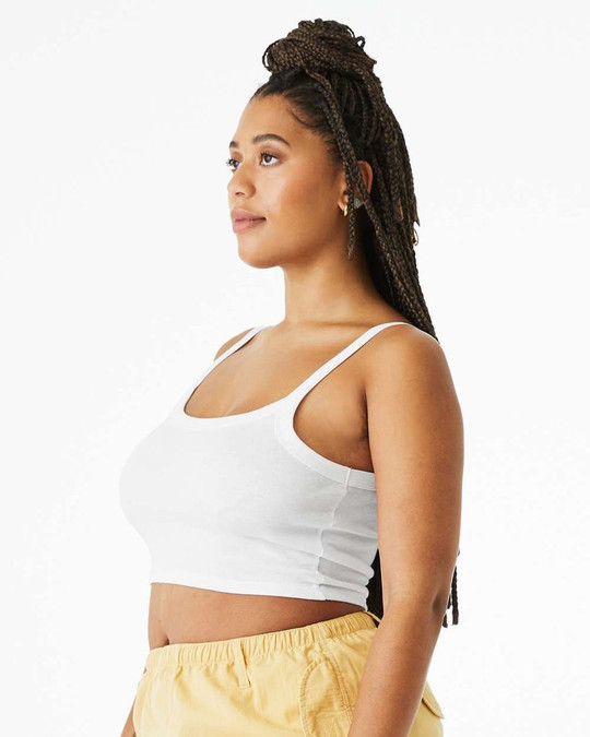 Bella+Canvas 1012 - Tank de Tirantes Finos de Micro Canalé para Mujer