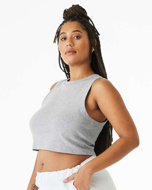 Bella+Canvas 1013 - Women's Micro Rib Muscle Crop Tank