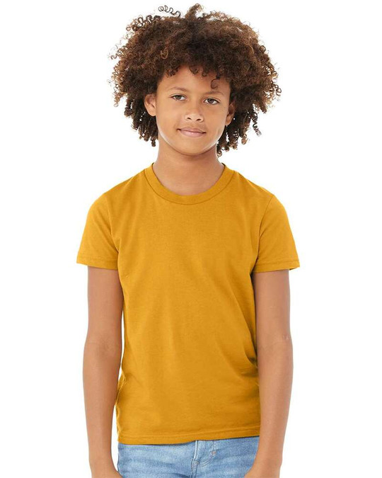 Bella+Canvas 3001Y - Camiseta de Manga Corta de Jersey para Jóvenes
