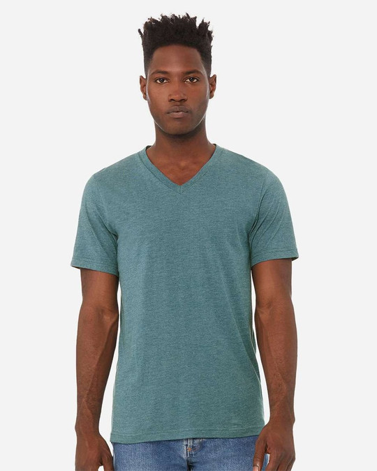 Bella+Canvas 3005CVC - Camiseta de Cuello en V Heather CVC