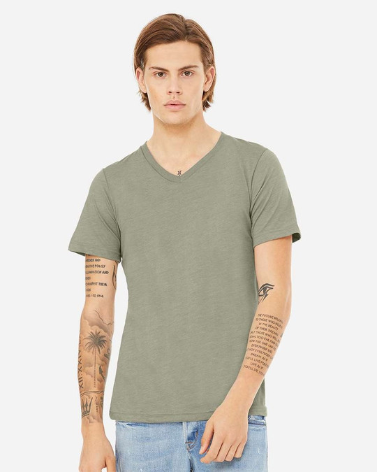 Bella+Canvas 3005CVC - Camiseta de Cuello en V Heather CVC