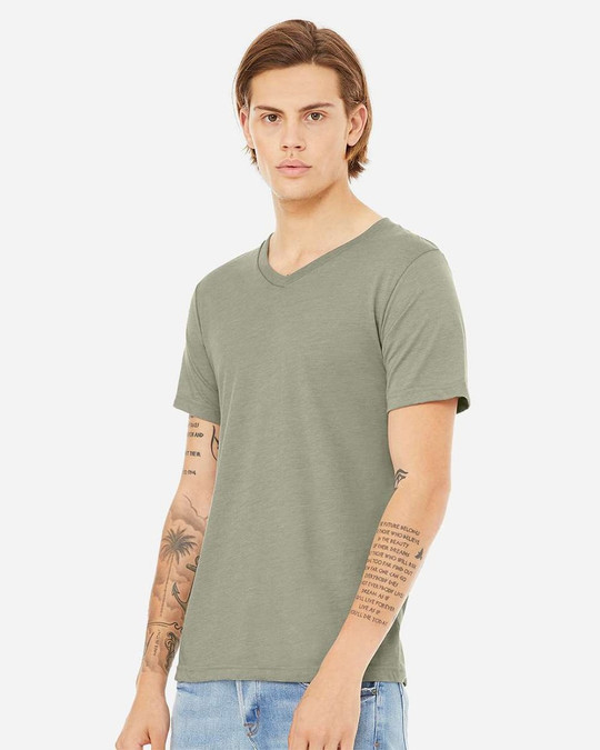 Bella+Canvas 3005CVC - Camiseta de Cuello en V Heather CVC