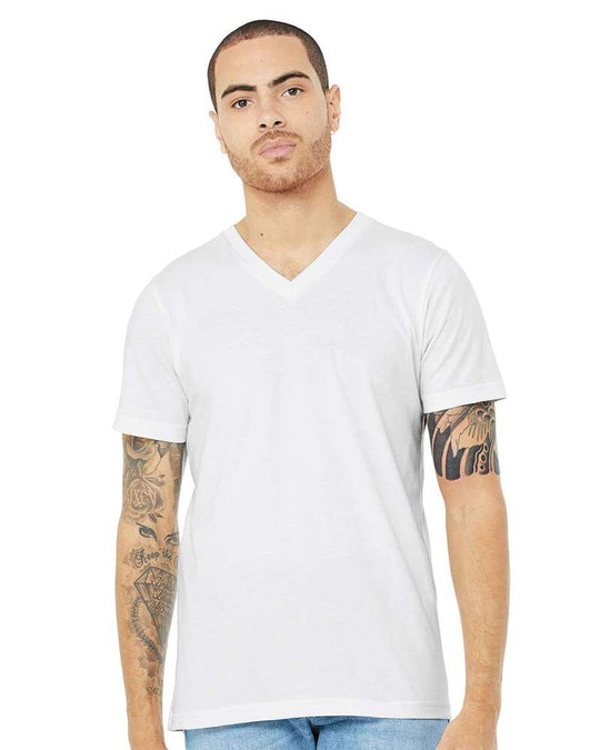 Bella+Canvas 3005CVC - Camiseta de Cuello en V Heather CVC
