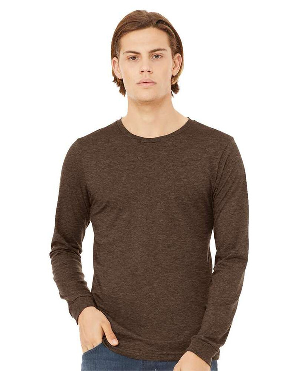 Bella+Canvas 3501CVC - Heather CVC Long Sleeve Tee