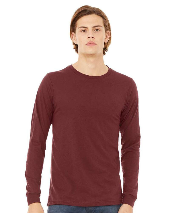 Bella+Canvas 3501CVC - Heather CVC Long Sleeve Tee