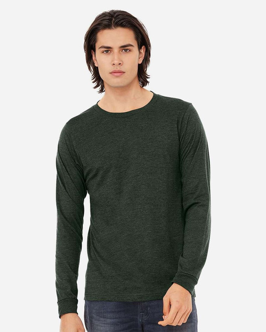 Bella+Canvas 3501CVC - Heather CVC Long Sleeve Tee