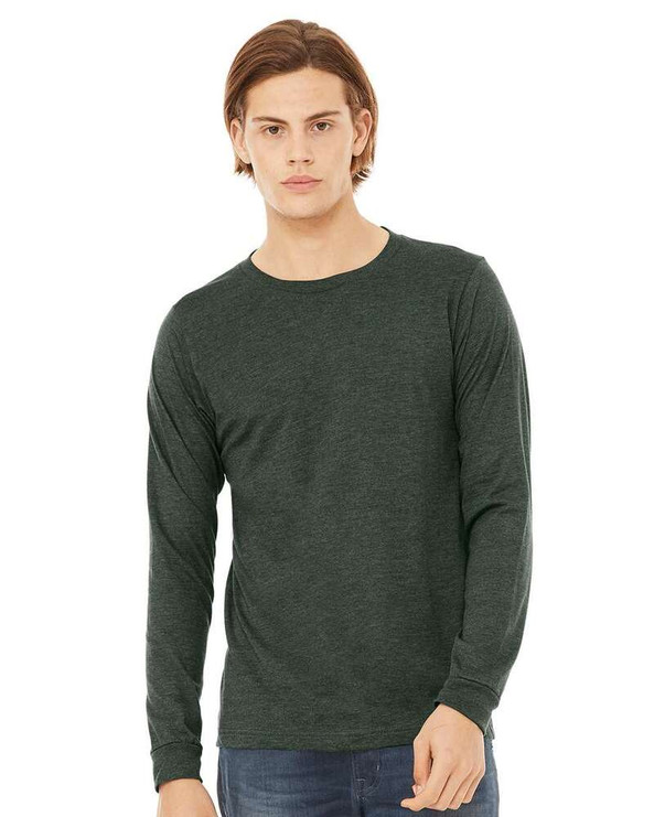 Bella+Canvas 3501CVC - Heather CVC Long Sleeve Tee