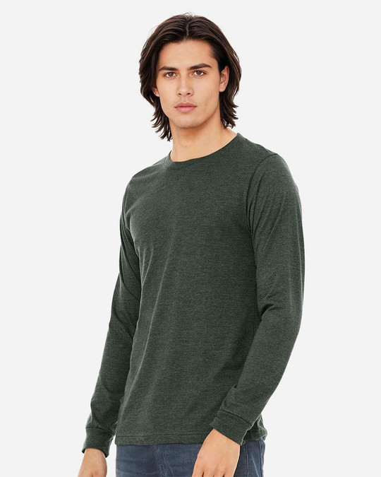 Bella+Canvas 3501CVC - Heather CVC Long Sleeve Tee