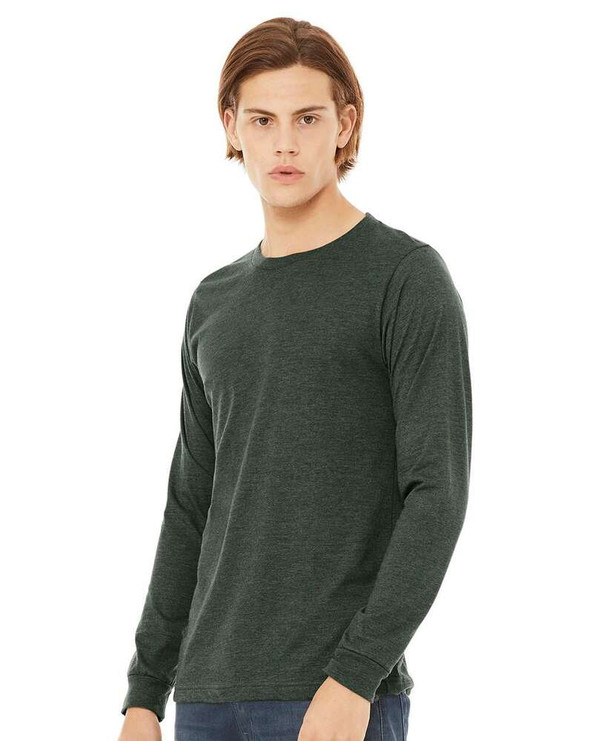 Bella+Canvas 3501CVC - Heather CVC Long Sleeve Tee