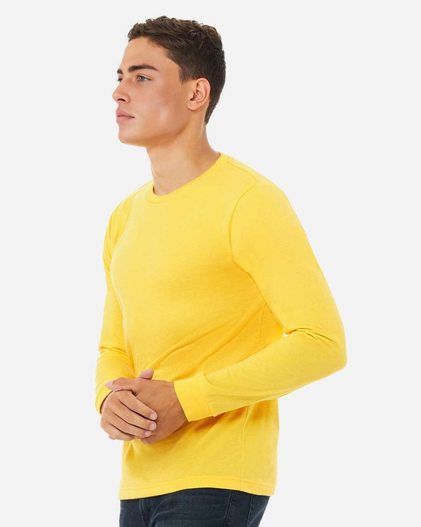 Bella+Canvas 3501CVC - Camiseta de Manga Larga Heather CVC