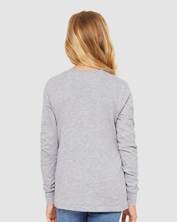 Bella+Canvas 3501YCVC - Youth Heather CVC Long Sleeve Tee