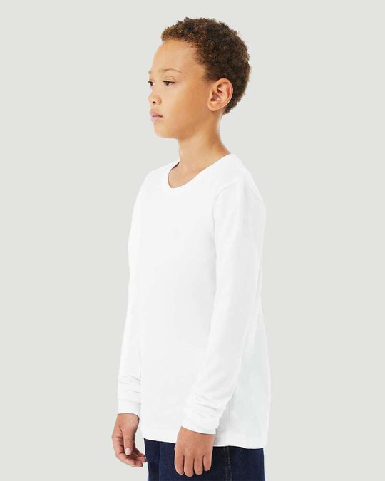 Bella+Canvas 3501YCVC - Youth Heather CVC Long Sleeve Tee