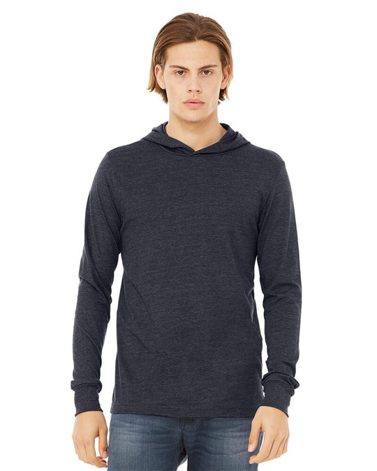 Bella+Canvas 3512 - Sudadera con capucha de manga larga unisex de jersey
