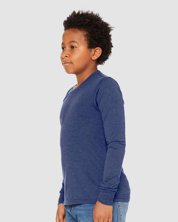 Bella+Canvas 3513Y - Youth Triblend Long Sleeve Tee