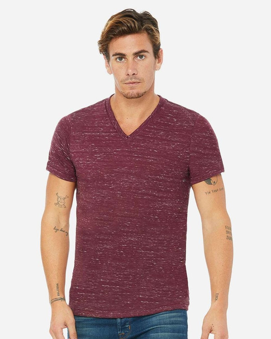 Bella+Canvas 3655 - Camiseta de Cuello en V de Jersey Texturizado