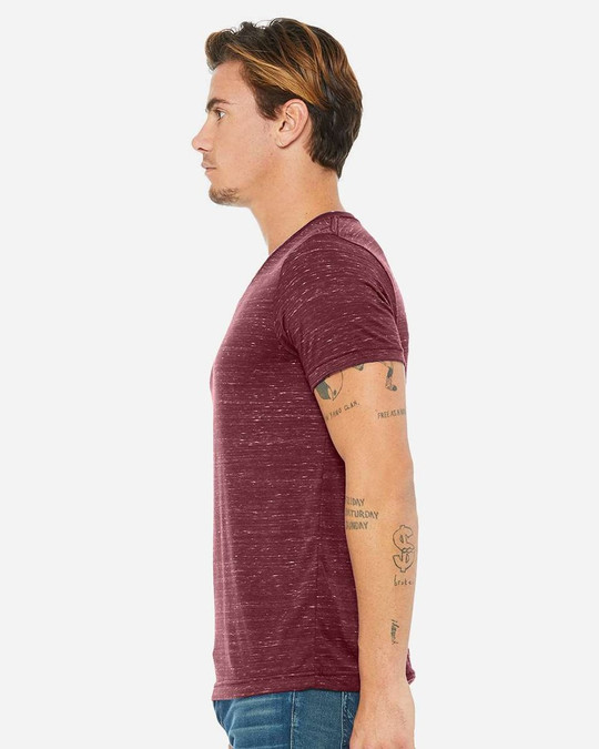 Bella+Canvas 3655 - Camiseta de Cuello en V de Jersey Texturizado