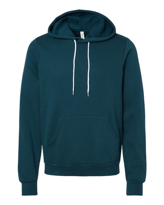 Bella+Canvas 3719 - Unisex Poly/Cotton Hooded Pullover Sweatshirt