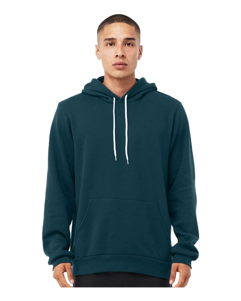Bella+Canvas 3719 - Unisex Poly/Cotton Hooded Pullover Sweatshirt