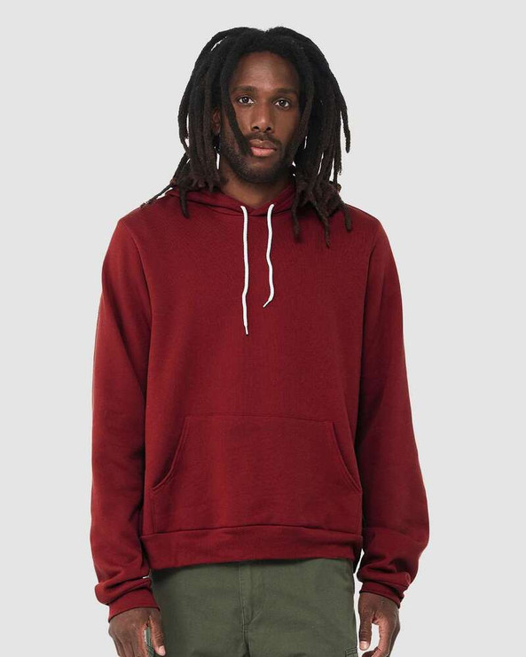 Bella+Canvas 3719 - Unisex Poly/Cotton Hooded Pullover Sweatshirt